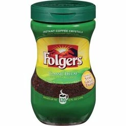 Promo 🧨 Folgers® Classic Roast® Instant Decaf Coffee, 8 Oz. Jar 💯