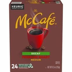 Cheapest 🤩 K-Cups McCafe Premium Roast Decaf Coffee, Keurig K-Cup Pods, Medium Roast, 24/Box (5000201380) 🛒