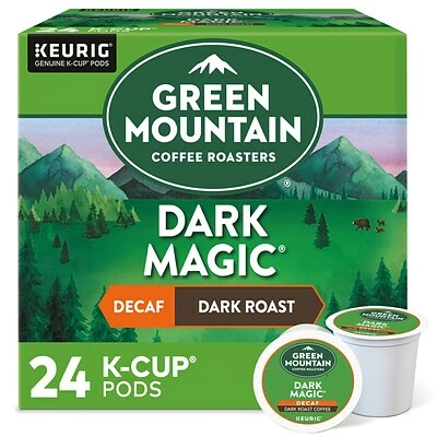 Promo 🤩 K-Cups Green Mountain Dark Magic Decaf Coffee, Keurig K-Cup Pods, Dark Roast, 24/Box (4067) ✨ 1 Promo 🤩 K-Cups Green Mountain Dark Magic Decaf Coffee, Keurig K-Cup Pods, Dark Roast, 24/Box (4067) ✨