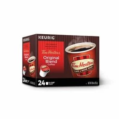 Budget ✔️ K-Cups Tim Hortons Original Blend Arabica Coffee, K-Cup Pod, 24/Box (063209112813) 🛒