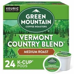 Hot Sale 👍 K-Cups Green Mountain Vermont Country Blend Coffee, Keurig K-Cup Pods, Medium Roast, 24/Box (6602) 😍