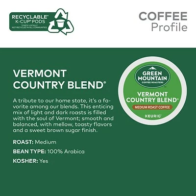 Hot Sale ๐ K-Cups Green Mountain Vermont Country Blend Coffee, Keurig K-Cup Pods, Medium Roast, 24/Box (6602) ๐ 6 Hot Sale ๐ K-Cups Green Mountain Vermont Country Blend Coffee, Keurig K-Cup Pods, Medium Roast, 24/Box (6602) ๐ - Image 6