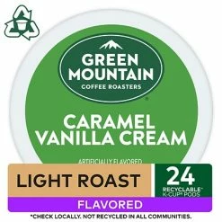 Deals 😍 K-Cups Green Mountain Caramel Vanilla Cream Coffee, Keurig® K-Cup® Pods, Light Roast, 24/Box (6700) ⌛ -Coffee Sales Store unnamed file 58