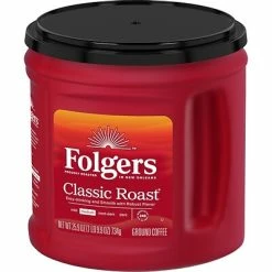 Flash Sale 🥰 Folgers Classic Roast Ground Coffee, Medium Roast, 25.9 Oz. Canister (SMU02042/2550030407) 😀 -Coffee Sales Store unnamed file 6
