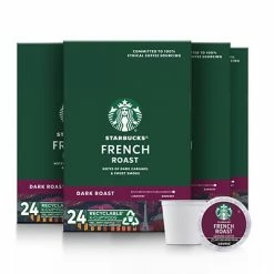 Hot Sale 🧨 K-Cups Starbucks French Roast Coffee, Keurig® K-Cup® Pods, Dark Roast, 96/Carton (10099555097372) ✔️