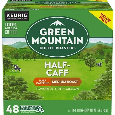 Best reviews of 🔔 K-Cups Green Mountain Coffee Roasters Half-Caff Coffee, Keurig® K-Cup® Pods, Medium Roast, 48/Box (357446) 😀 2 Best reviews of 🔔 K-Cups Green Mountain Coffee Roasters Half-Caff Coffee, Keurig® K-Cup® Pods, Medium Roast, 48/Box (357446) 😀 - Image 2