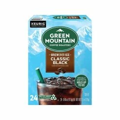 Top 10 😍 K-Cups Green Mountain Coffee Roasters Brew Over Ice Classic Black Iced Coffee, Keurig K-Cup Pod, Dark Roast, 24/Pack (359622) ✔️