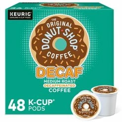 Cheapest 🌟 K-Cups The Original Donut Shop Decaf Coffee, Keurig® K-Cup® Pods, Medium Roast, 48/Box (16019-2) 🎁