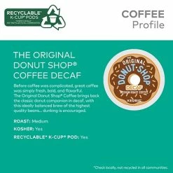 Cheapest 🌟 K-Cups The Original Donut Shop Decaf Coffee, Keurig® K-Cup® Pods, Medium Roast, 48/Box (16019-2) 🎁 -Coffee Sales Store unnamed file 752