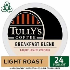 Coupon 🥰 K-Cups Tully's Breakfast Blend Coffee, Keurig® K-Cup® Pods, Light Roast, 24/Box (192719) ⭐ -Coffee Sales Store unnamed file 786
