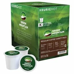 Deals ❤️ K-Cups Green Mountain Regular Variety Pack Coffee, Keurig® K-Cup® Pods, Variety Pack Roast, 22/Box (6501) 🎉