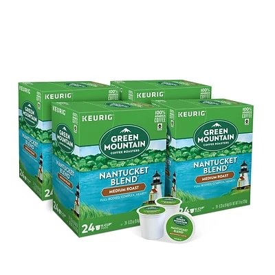 Outlet 🎁 K-Cups Green Mountain Nantucket Blend Coffee, Keurig® K-Cup® Pods, Medium Roast, 96/Carton (6663) 🌟 1 Outlet 🎁 K-Cups Green Mountain Nantucket Blend Coffee, Keurig® K-Cup® Pods, Medium Roast, 96/Carton (6663) 🌟