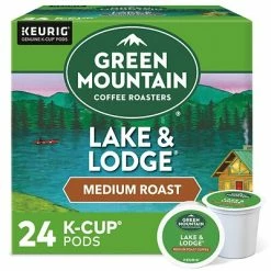 Cheapest 🧨 K-Cups Green Mountain Lake & Lodge Coffee, Keurig K-Cup Pods, Medium Roast, 24/Box (6523) ✨