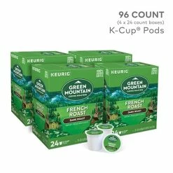 Top 10 ⌛ K-Cups Green Mountain French Roast Coffee, Keurig K-Cup Pods, Dark Roast, 96/Carton (6694) ✔️
