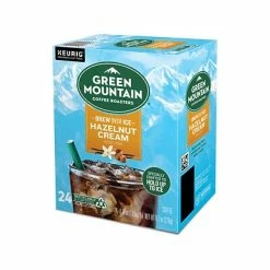 Wholesale 💯 K-Cups Green Mountain Brew Over Ice Hazelnut Cream Iced Coffee, Keurig K-Cup Pod, Medium Roast, 24/Pack (390290) 🧨 -Coffee Sales Store unnamed file 902