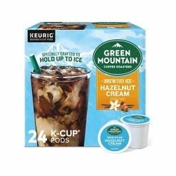Wholesale 💯 K-Cups Green Mountain Brew Over Ice Hazelnut Cream Iced Coffee, Keurig K-Cup Pod, Medium Roast, 24/Pack (390290) 🧨 -Coffee Sales Store unnamed file 904