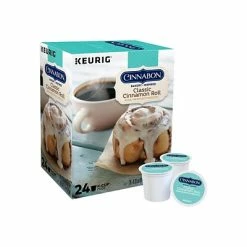 Buy 🧨 K-Cups Cinnabon Classic Cinnamon Roll Coffee, Keurig® K-Cup® Pods, Light Roast, 24/Box (6305) ⭐